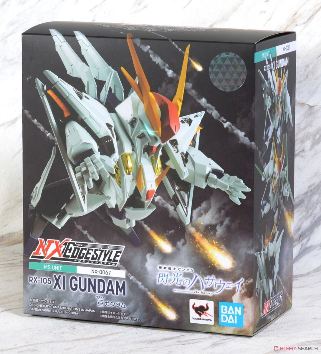 BANDAI NXEDGE STYLE MS UNIT NX-0067 HATHAWAY'S FLASH RX-105 XI GUNDAM FIGURE