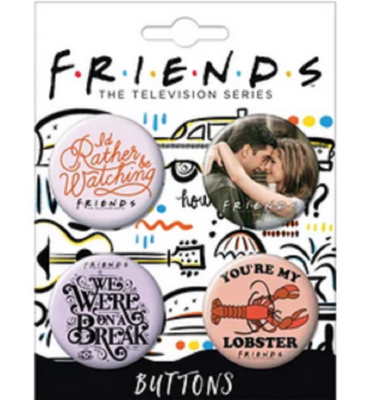 Friends 4 Button Set 4