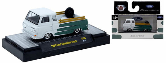 M2 Machines 1964 Ford Econoline Truck in White with Green Panels