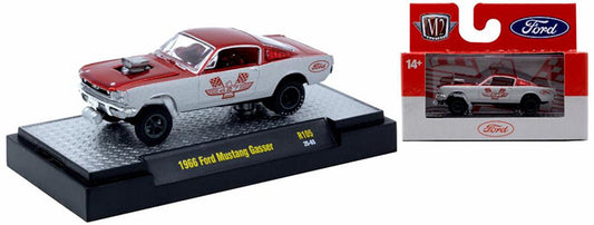 M2 Machines 1966 Ford Mustang Gasser in White and Red